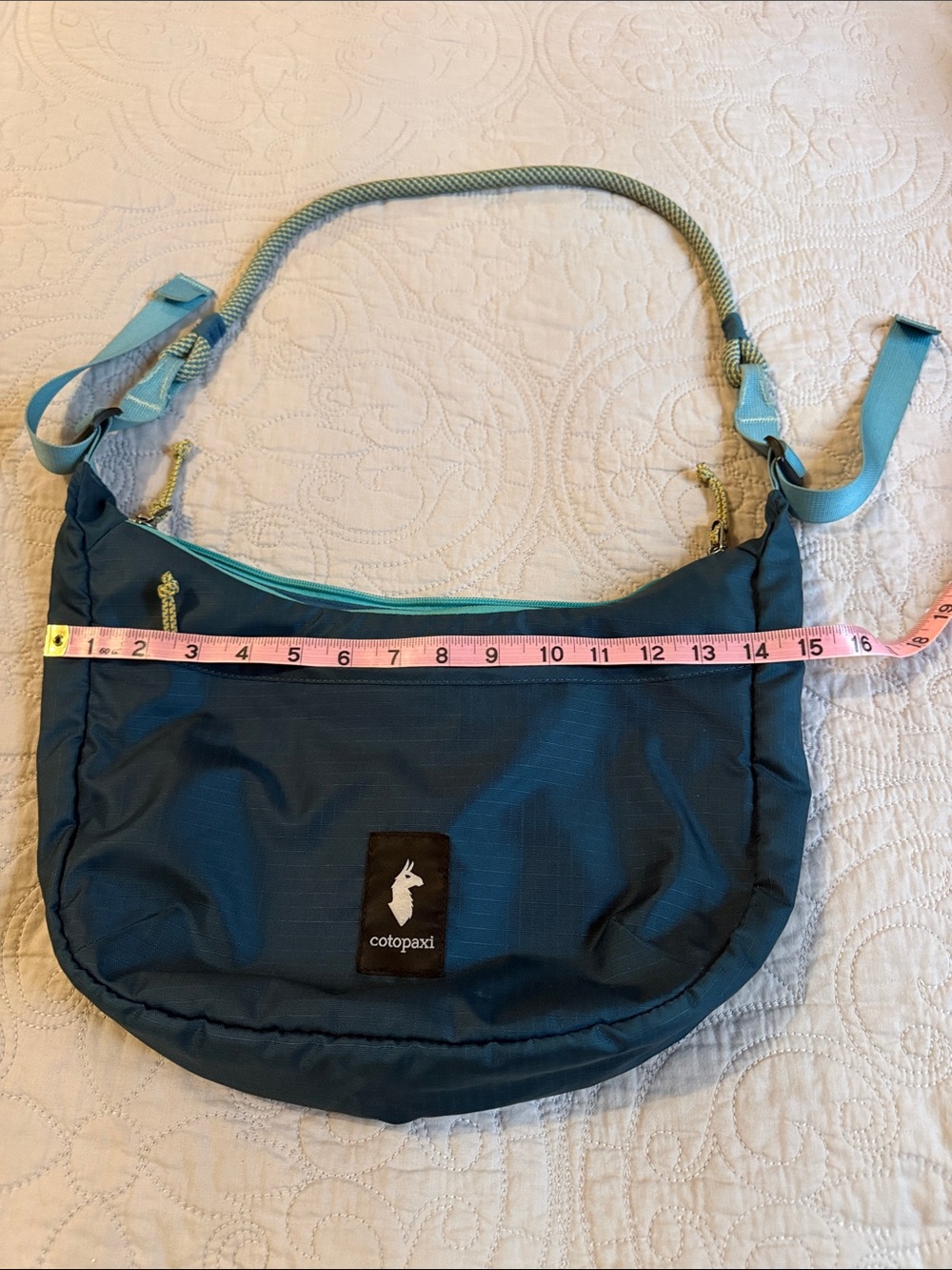 cotopaxi 8L Teal Cada Dia Shoulder Bag with Light Teal Strap - Picture 5 of 6